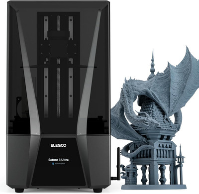 Saturn 3 Ultra MSLA 3D Printer with 10'' 12K Monochrome LCD, Wi-Fi Transfer, ACF 