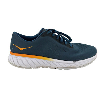 Mens 10 Hoka One One Cavu 2 Blue Green Running Shoes Sneakers 1099723 CBBM