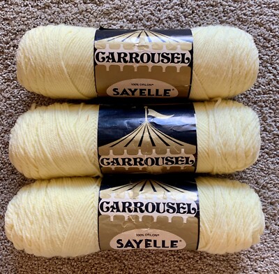 100 Orlon Carrousel Rare Vintage Sayelle Yarn LOT of Fisherman color  New
