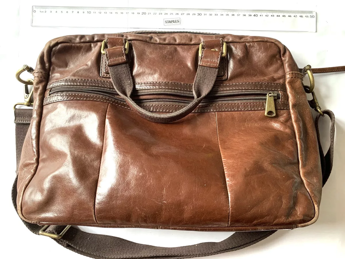 Fossil laptop bag men's sales