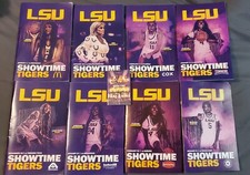 2023-24 LSU WOMENS BASKETBALL GAMEDAY BOOKLET PROGRAMS 8 TOTAL + POCKET SCHEDULE