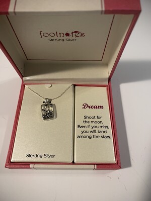 Fußnoten Sterlingsilber TRAUM Halskette