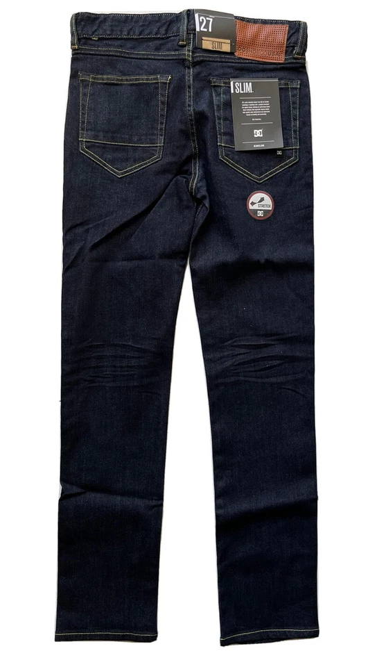Pantalones de mezclilla ajustados DC Shoes para niños (niños grandes) talla 27/14 Foto 3 de 4