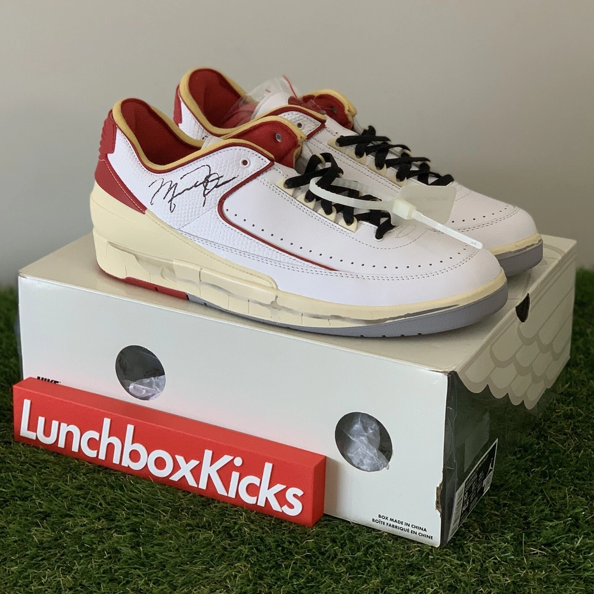 Off-White x Air Jordan 2 Low White Varsity Red