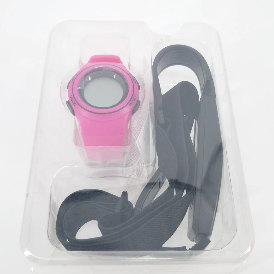 Reloj de Ejercicio Monitor de Ritmo Cardíaco EVERLAST Rosa Digital HR6 con Transmisor NUEVO Foto 2 de 4