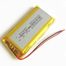 3.7V 2200mAh Lipo Li Polymer Rechargeable Battery 803160 For Camera Cell phone
