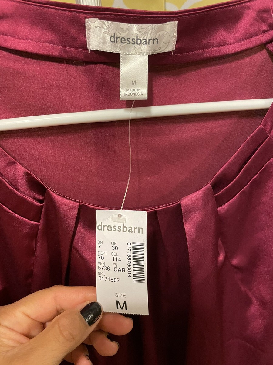 dressbarn Womens Burgundy Shirt Size XL (SW7115816) レディース 【59OFF!】 その他