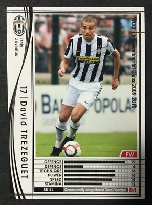 2009-10 Panini WCCF EXTRA David Trezeguet rare Juventus Soccer