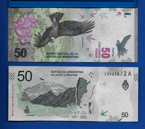 Argentina P-363 50 Pesos Year ND 2018 A-Series Uncirculated Banknote
