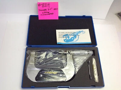 Fowler 3-4" .0001 outside Micrometer( 1 lot 2pc) (#824-A-2)