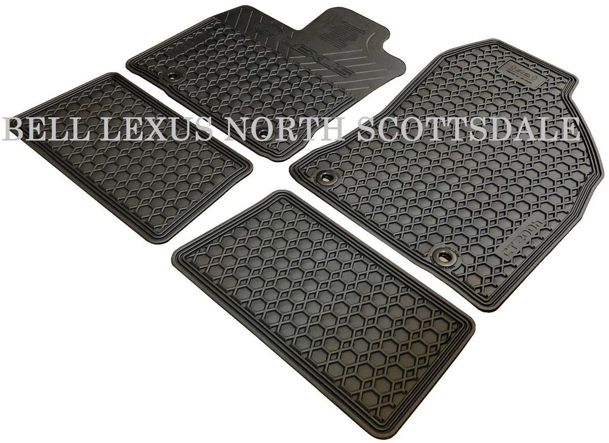 LEXUS OEM FACTORY ALL WEATHER FLOOR MAT SET 2011 2017 CT200H BLACK