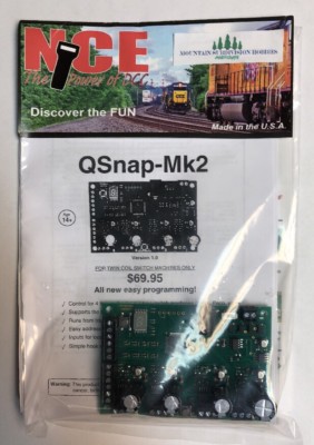 NCE 153 Q-Snap DCC : Control 4 twin coil switch machines | $5 Offer