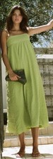 Sabo Australia Azaria Maxi Dress Women's Size L  Sleeveless Green