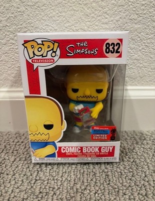 Funko Pop The Simpsons - Comic Book Guy 832 NYCC 2020 with protector