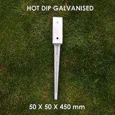Fence Post Support Spikes Bolt Down bolt down bracket Garden Stakes 50 75 100 mm