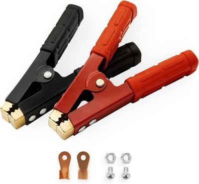 2PCS Battery Jumper Cable Clamps, Govel Heavy Duty Pure Copper Alligator... 