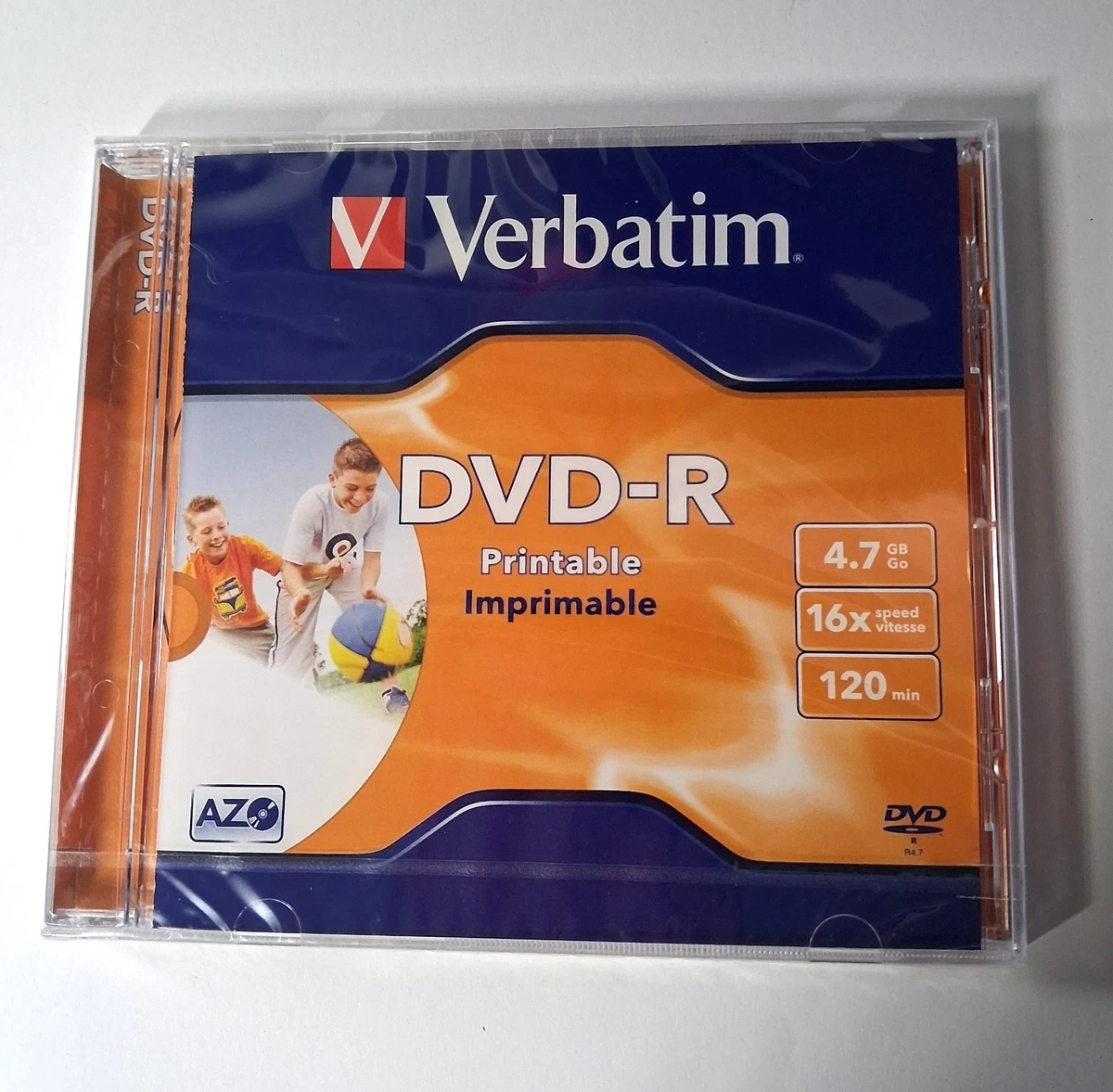 New Sealed Verbatim DVD-R Recordable 4.7GB 16x Speed 120 Min Blank Disc Set of 5