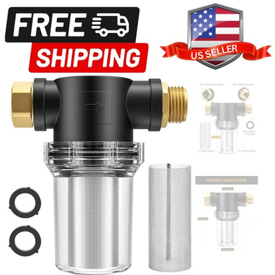 #ad Hose Filter Attachment Line Water Hose Filter with 100 Mesh and 40 Mesh Scree... $31.34