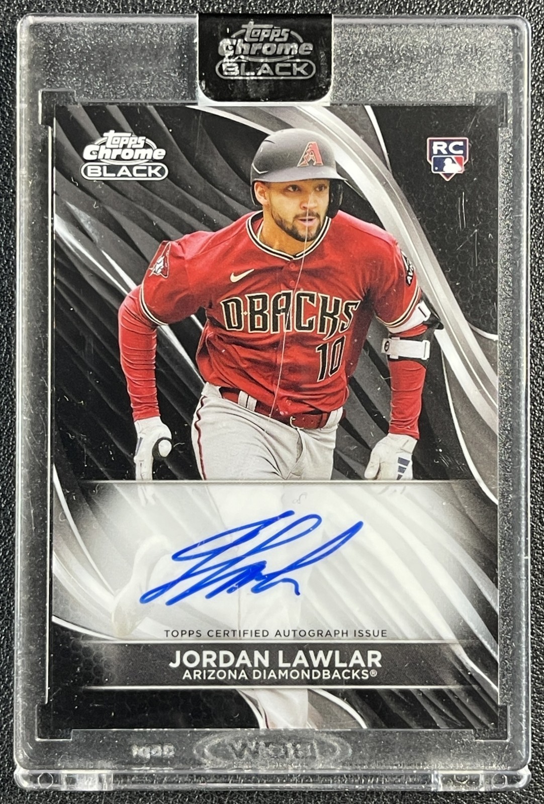 JORDAN LAWLAR 2024 TOPPS CHROME BLACK #CBA-JL ROOKIE AUTO RC DIAMONDBACKS