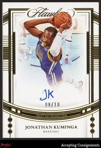 2022-23 Panini Flawless Draft Gem Signatures Gold Jonathan Kuminga AUTO 08/10