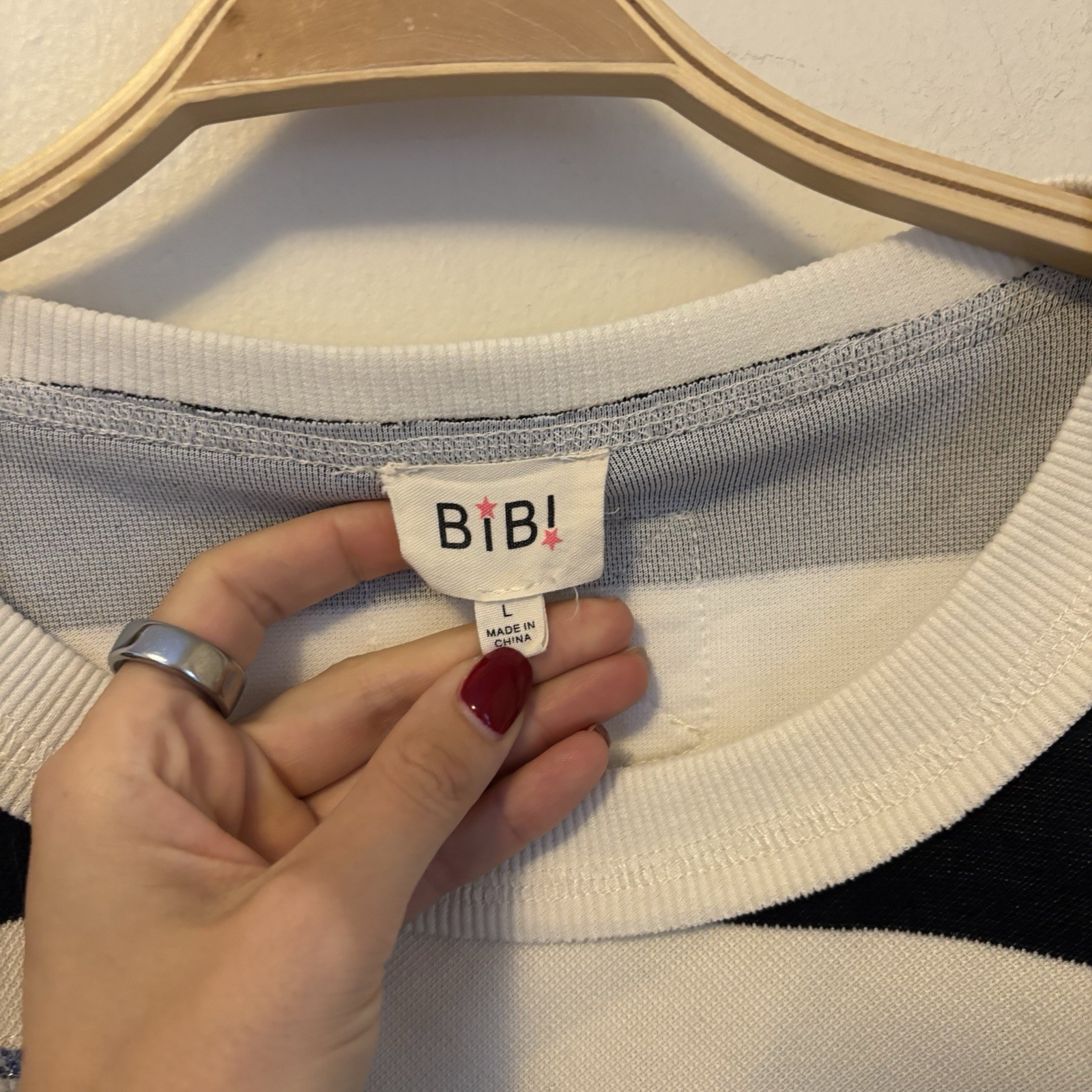 Bibi Patchwork Oversized Sweatshirt Doleman Sleev… - image 3