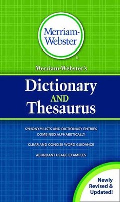 MerriamWebsters Dictionary and Thesaurus by MerriamWebster (English) Hardcover B