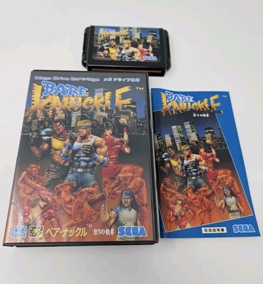 BARE KNUCKLE STREETS OF RAGE SEGA MEGA DRIVE JAPAN COMPLETE IN BOX