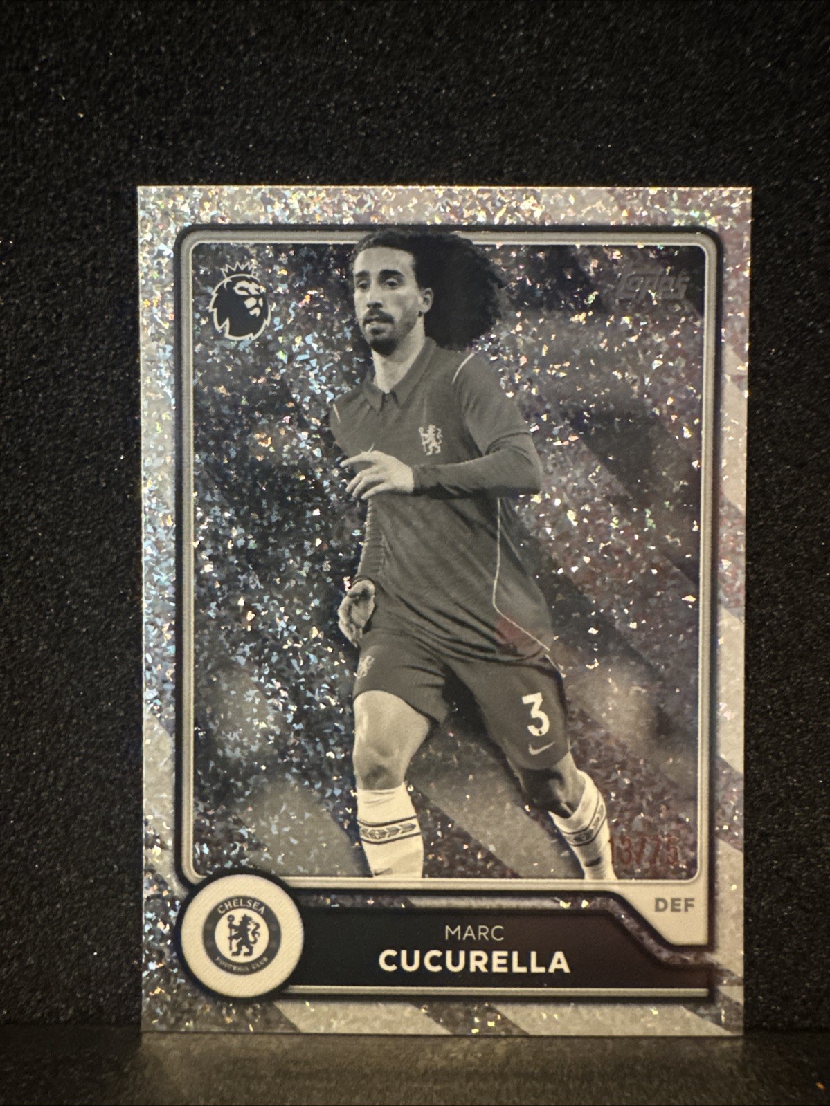 2026/27 Premier League Flagship Black And White Mini Diamond /75 Marc Cucurella