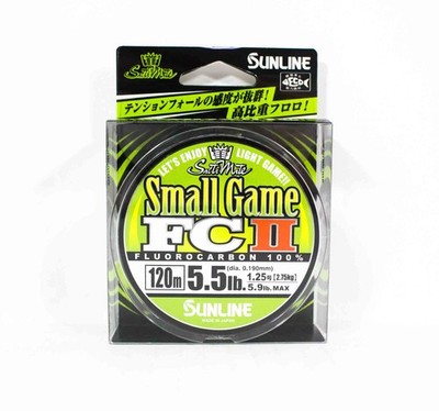Sunline Fluorocarbon Linie Small Game FC II 120m 5.5lb 0.190mm (5309)