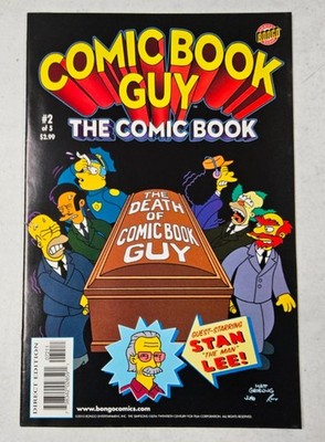 Simpsons COMIC BOOK GUY The Comic Book  # 2 ~ Bongo 2010 ~ STAN LEE ~ DEATH OF