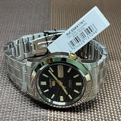 Seiko 5 SNKK17K1 Automatic 21 Jewels Stainless Steel Black Analog