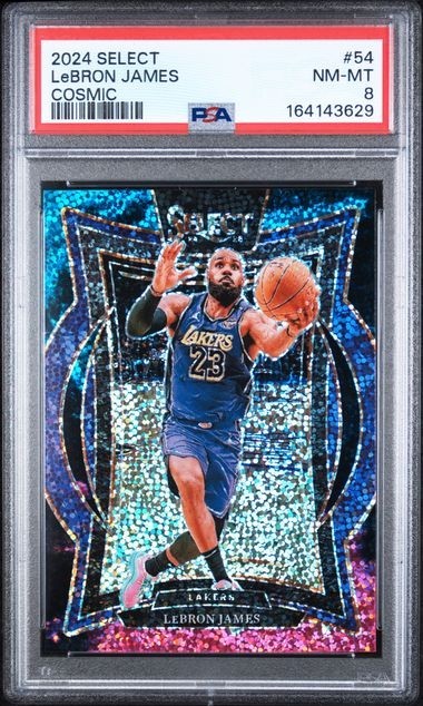 2024-25 PANINI SELECT Lebron James #54 CONCOURSE COSMIC PSA 8