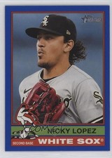2025 Topps Heritage Dark Blue Border Nicholas Lopez Nicky Lopez #371 2g8