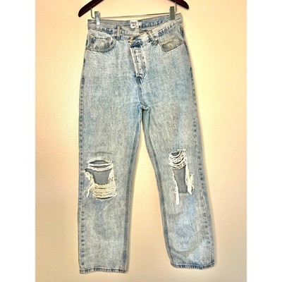 Princess Polly Holly High Rise Distressed Jeans Men Size 8 30x29