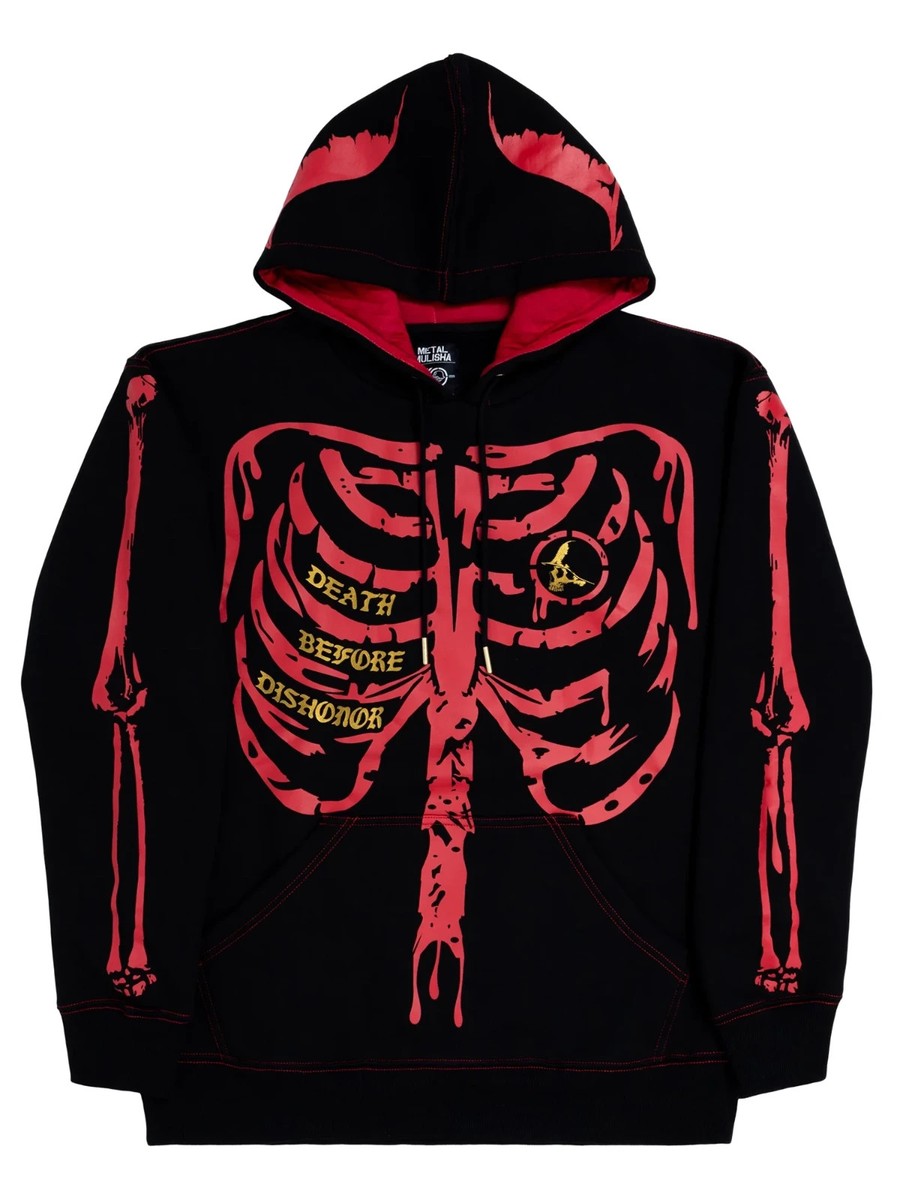 Metal Mulisha Men's Bones Heavy Pullover Hoodie Death Before