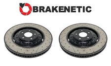 FRONT BRAKENETIC Co-Cast Drilled Slotted Brake Rotors SQ7 SQ8 BNA33179.DS