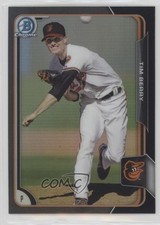 2015 Bowman Chrome Prospects Asia Exclusive Black Refractor Tim Berry 0w8