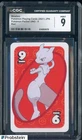 2021 Pokemon Playing Cards Japanese UNO 9 Red Mewtwo CGC 9 MINT