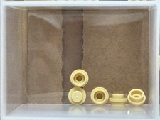 LEGO Parts - Tan Plate, Round 1 x 1 - No 4073 - QTY 5