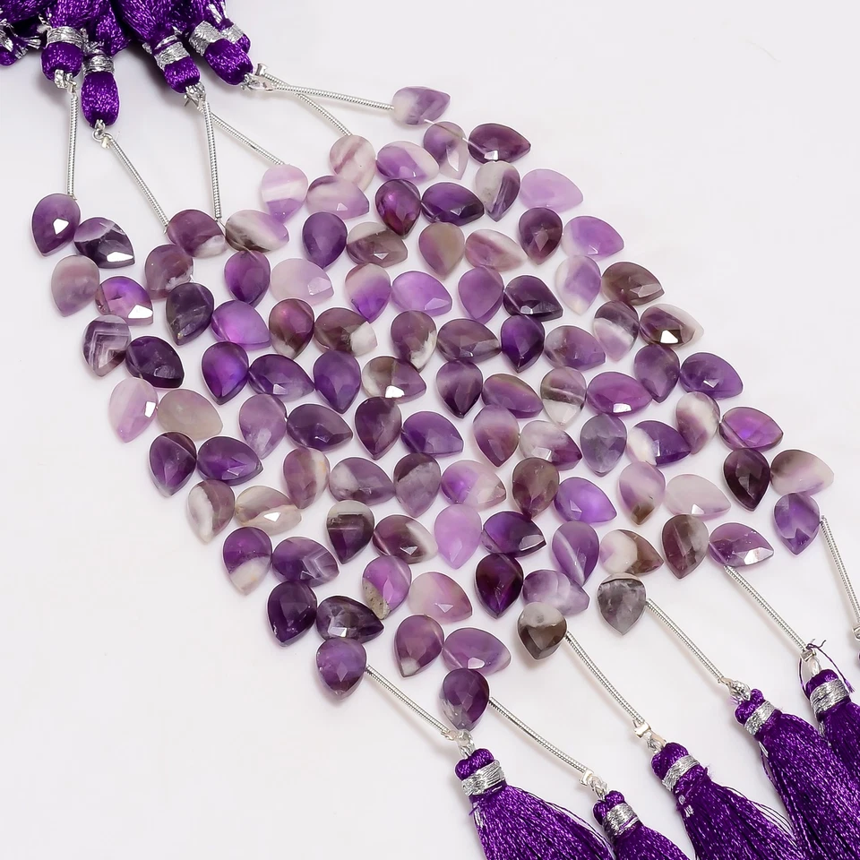 Звезда аметист драгоценных камней грушевидной формы граненые бусины 10 X 7 X 4 мм прядь 4 «UGB-833 - Изображение 2 из 4