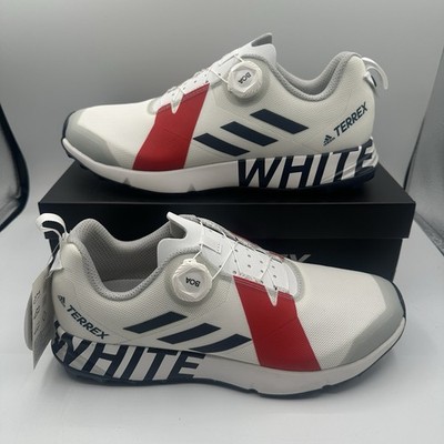 Adidas Terrex White Mountaineering Two BOA Shoes Mens 10.5 White Red Navy BB7742