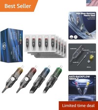 Stainless Steel 50PCS Tattoo Cartridge Needles - Compatible with Standard Grips