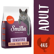 Smilla Sensitive Poultry Grain Free Delicious Balanced Adult Dry Cat Food *4kg* 4.74 per kilo