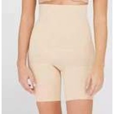 Assets by Sara Blakely Hi Waist Mid Thigh Shaper Nude Size 4 1X 165-220 lbs