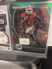 2021 Panini Prizm Draft Picks Refractor Green Todd Gurley II Georgia Bulldogs