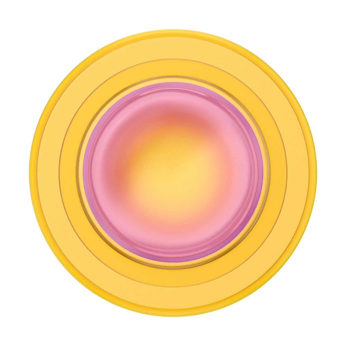 Support Smartphone PopSockets Jaune avec Fixation Adhésive Stable pour Selfie