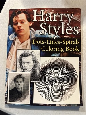 Harry Styles Dots Lines Spirals Coloring Book For Adults Never Used 