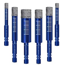 6pcDiamond Drill Bit, Masonry Drill Bits Set for Porcelain Tile Ceramic Stone...