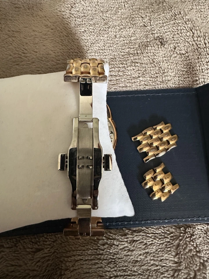 LE VIAN CHOCOLATE DIAMONDS MOP DIAL ROSE GOLD /SILVER SWISS WATCH LVM115 - Image 4 of 4