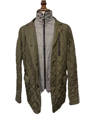 Windsor Herren Steppjacke 52 Grün Thermore Futter Elegant Top Zustand Luxus